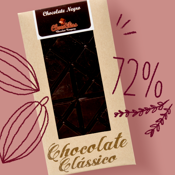 Barra de Chocolate Negro 72%