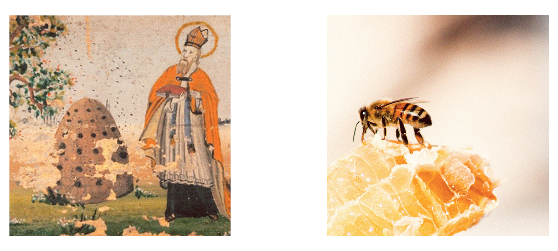 Santo Ambrósio e uma abelha